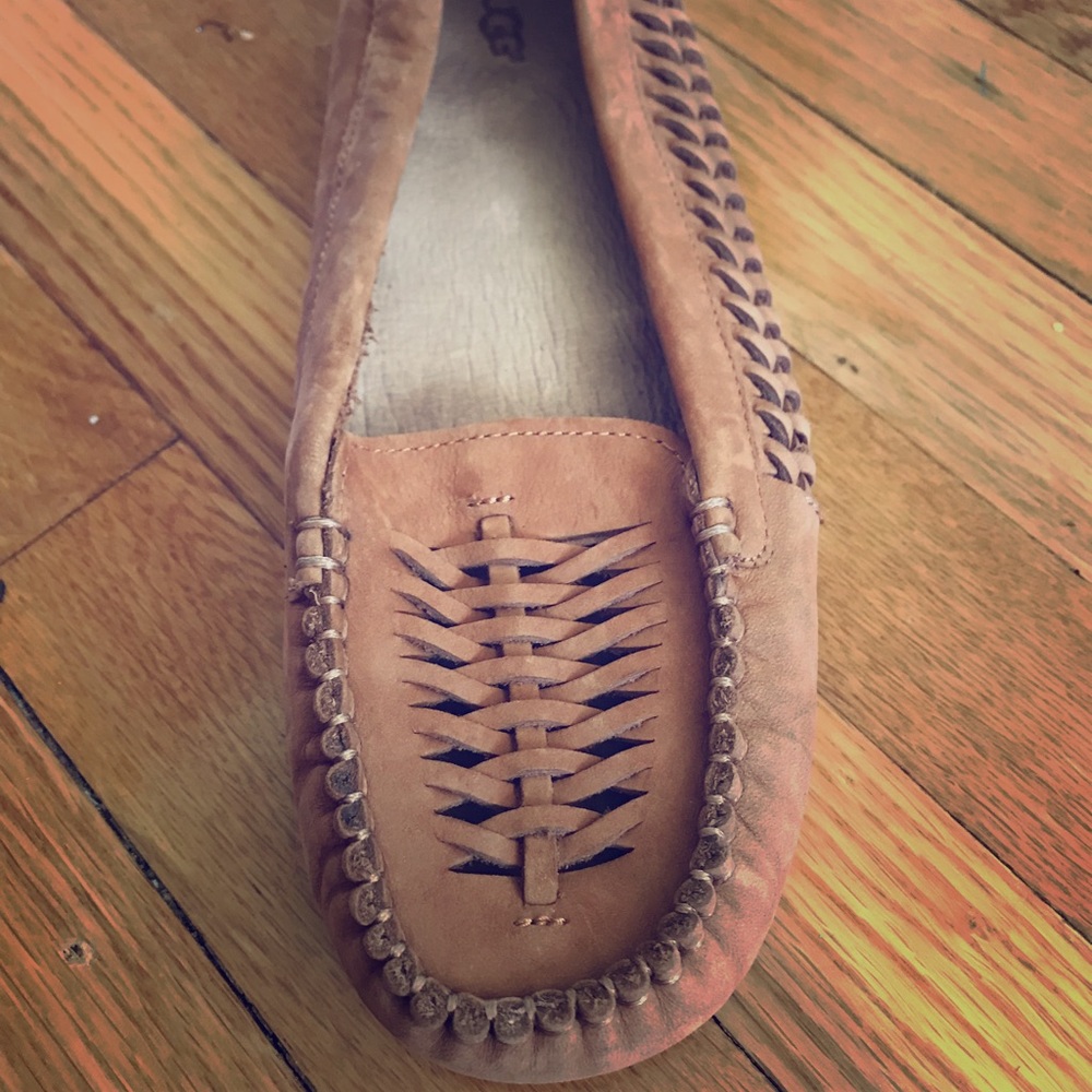 UGG tan flats size 10